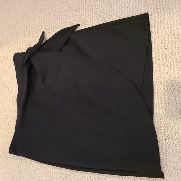 LOFT tie wrap skirt black size XS - Picture 4 of 4